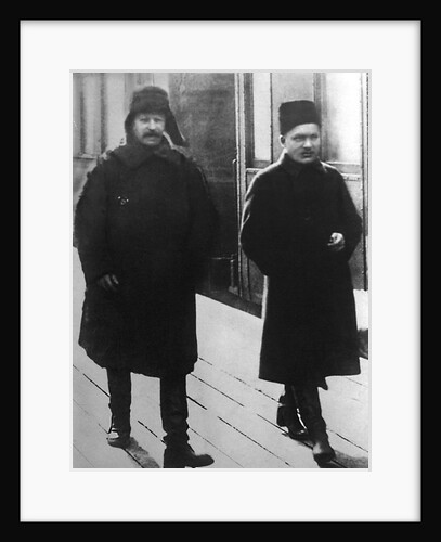 Soviet leaders Joseph Stalin and Sergei Kirov, Moscow, USSR, 1928 by Anonymous