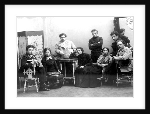 Students, members of a revolutionary cell in St Petersburg, Russia, 1908. by Anonymous
