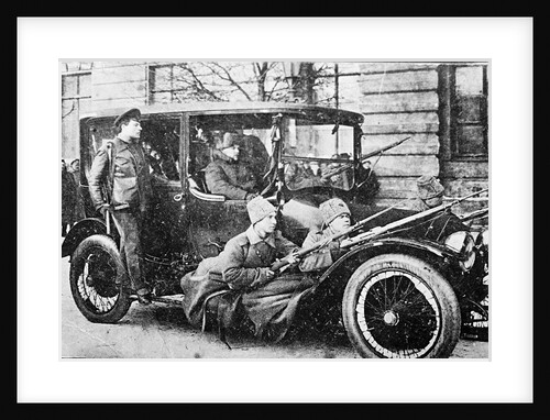 Revolutionary Guards in Petrograd, Russia, Russian Revolution, 1917 by Anonymous