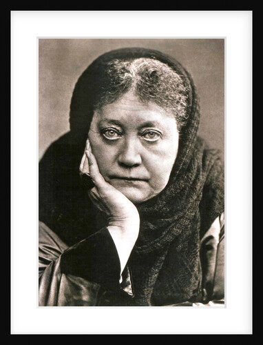 Helena Blavatsky, Russian author and founder of Theosophy, 1889 by Anonymous