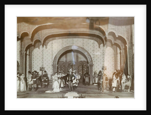 Scene from Alexander Ostrovskys play False Dmitriy, Maly Theatre, Moscow, Russia, 1870s by Unknown