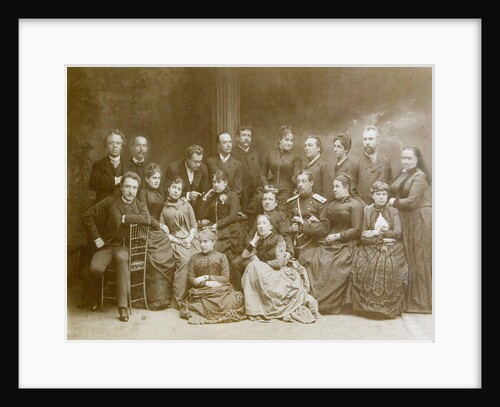 The first dramatic theatre group in Warsaw, 1866 by Unknown