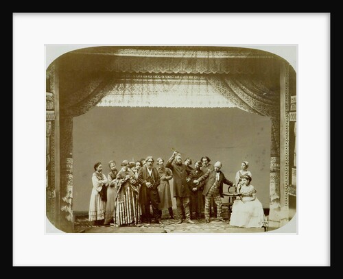 Theatre group of the Folk Theatre, Russia, 1892 by Unknown