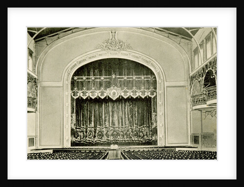 Interior view of the theatre in the Nicholas II Peoples House, St Petersburg, Russia, 1900s by Unknown