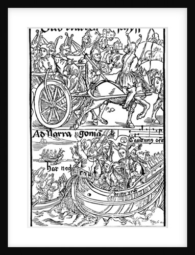 Title page of an edition of Ship of Fools, by Sebastian Brant, 1494. by Albrecht Dürer