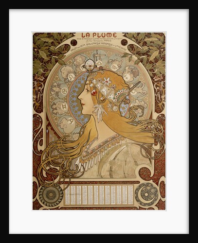 Zodiacal calendar by Alphonse Mucha