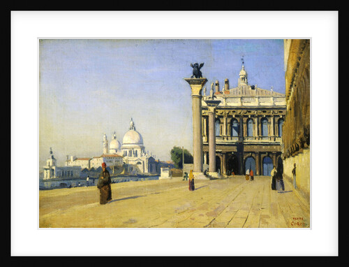 Morning in Venice, 1834. by Jean-Baptiste-Camille Corot