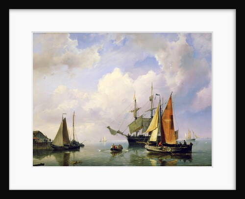 A Sea Landscape, mid 19th century. by Marinus Adrianus Koekkoek