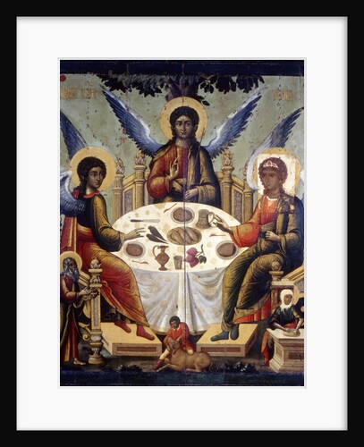 The Hospitality of Abraham, (The Old Testament Trinity), 1700. by Tichon Filatyev