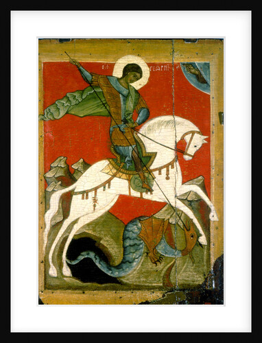 Saint George and the Dragon, late 14th century by Unknown