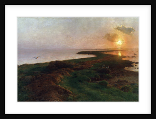 Sunset in a Lagoon, 1897. by Hans Ole Brasen