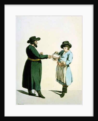 Kvass vendor, 1799. by Christian Gottfried Heinrich Geissler