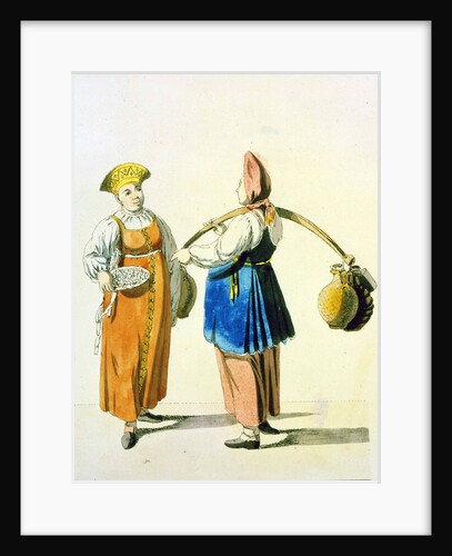Dairywomen, 1799. by Christian Gottfried Heinrich Geissler