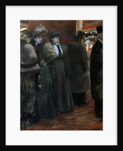 A Theatre Foyer, late 19th or early 20th century. by Jean Louis Forain