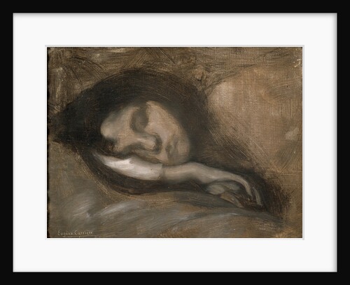 Head of a Sleeping Woman, 19th or early 20th century by Eugene Carriere