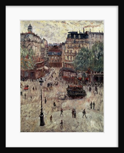 A Square in Paris, 1907. by Georges Leon Dufrenoy