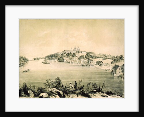 Valaam Monastery on Valaam Island in Lake Ladoga, near St Petersburg, Russia, 1850 by Pyotr Borel