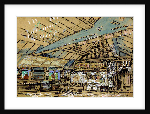 Stage design for the opera Sadko, by Nikolai Rimsky-Korsakov, Novgorod, Russia, 1917 by Konstantin Korovin