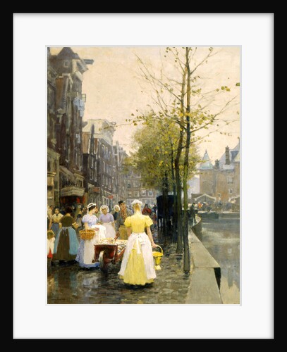 An October Morning in Amsterdam, c1895 by Hans Hermann