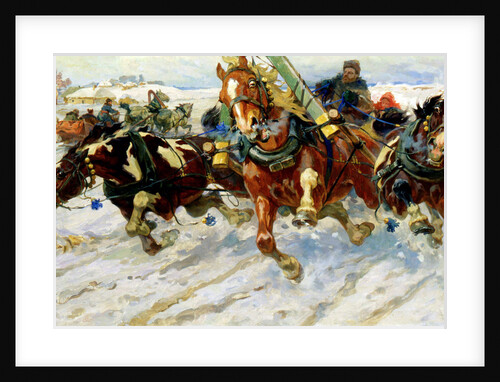 Troika, 1917. by Nikolai Samokish