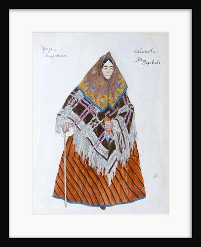 Costume design for the play The Storm, by Alexander Ostrovsky, 1916 by Aleksandr Golovin