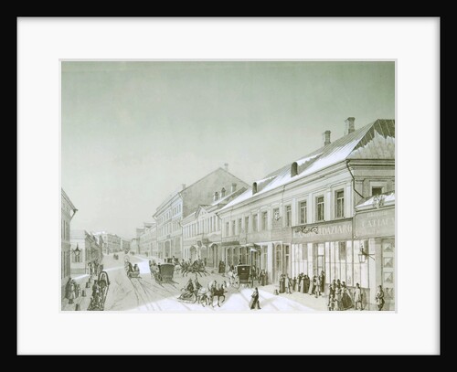 Kuznetsky Most, Moscow, Russia, 1840s. by Anonymous