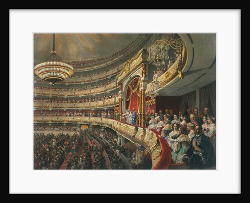 Auditorium of the Bolshoi Theatre, Moscow, Russia by Mihaly Zichy