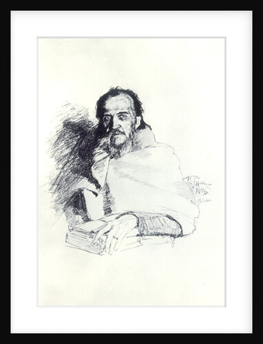 Yakov Polonsky, Russian poet, 1896. by Il'ya Repin