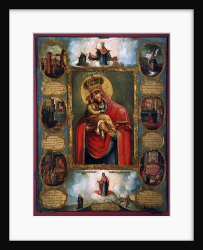 The Mother of God Our Lady of Pochaev, Russian icon, second half of the 18th century by Unknown