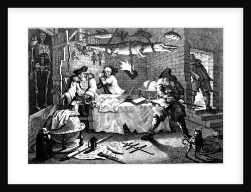 Illustration from the poem Hudibras, by Samuel Butler, 1726. by William Hogarth
