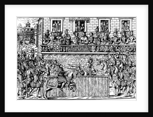Death of King Henry II at the Tournament, 1559 (1570) by Jean Jacques Perrissin