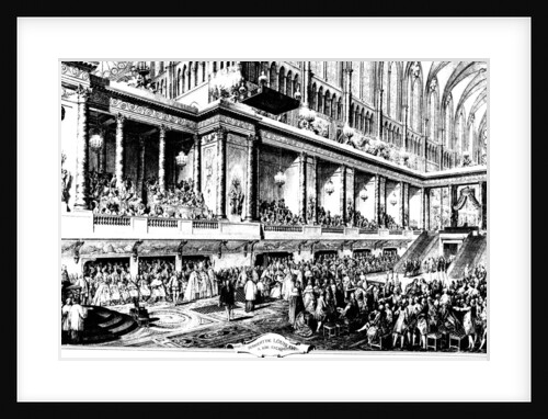 The Coronation of Louis XVI of France, 1775. by Jean-Michel Moreau