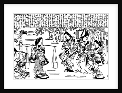 Matsukaze and Murasame, 1684-1688. by Hishikawa Moronobu
