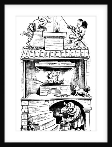 The Widows House (Second Trick), 1865. by Wilhelm Busch