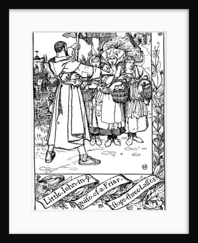 Illustration from the book The Merry Adventures of Robin Hood, by Howard Pyle, 1883. by Howard Pyle