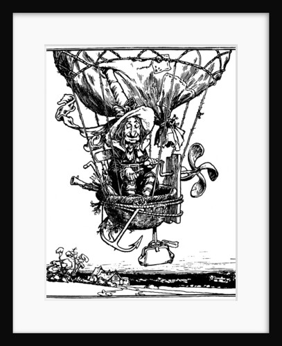 Illustration from the childrens book The Adventures of Uncle Lubin, 1902. by W Heath Robinson