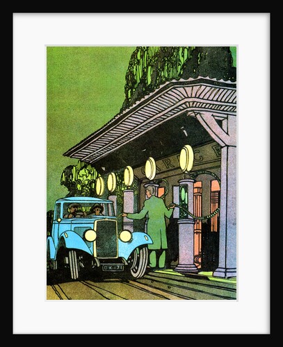 At a filling station by Leslie Carr