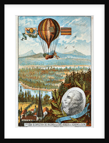First attempt by Guyton de Morveau to direct a balloon, Dijon, France, 1784 (1890s). by Anonymous