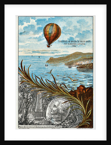 Crossing of the English Channel by Blanchard and Jeffries, 1785 (1890s) by Anonymous