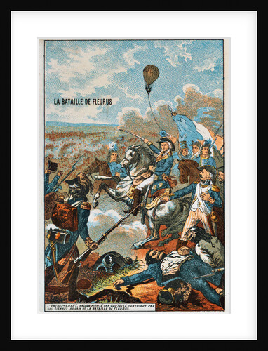 The balloon Entreprenant, flown by Coutelle, at the Battle of Fleurus, 1794 (1890s) by Anonymous