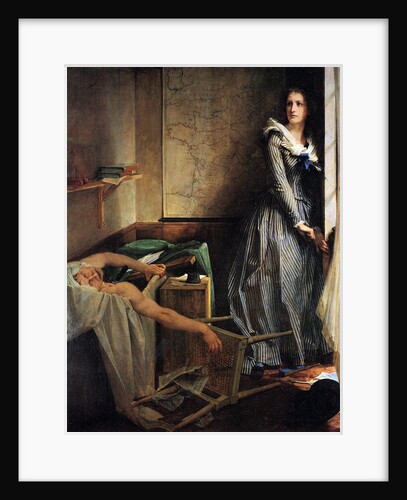 Charlotte Corday after the murder of Marat, 1861. by Paul-Jacques-Aime Baudry