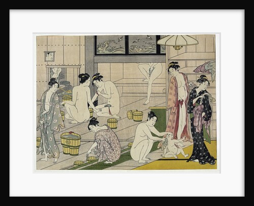 The Bathhouse Women, 1790s. by Torii Kiyonaga