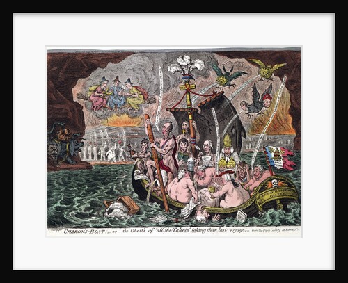 Charons Boat, or the Ghosts of all the Talents taking their last voyage, 1807 by James Gillray