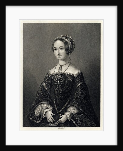 Marguerite de Navarre, Queen Consort of Henry II of Navarre, (1864). by John James Hinchcliff