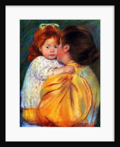 Maternal Kiss, 1896. by Mary Cassatt