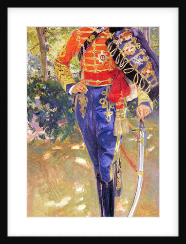 Portrait of King Alfonso XIII in a Hussars Uniform, 1907. by Joaquin Sorolla y Bastida