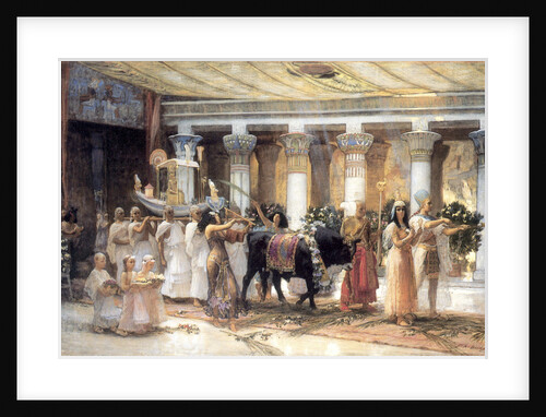 The Procession of the Sacred Bull Apis, late 19th or early 20th century. by Frederick Arthur Bridgman