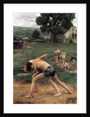 La Lutte (Wrestling), 1889. by Emile Friant