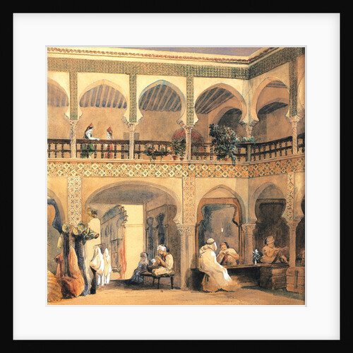 Bazaar in Orleans, 1840s. by Théodore Chassériau
