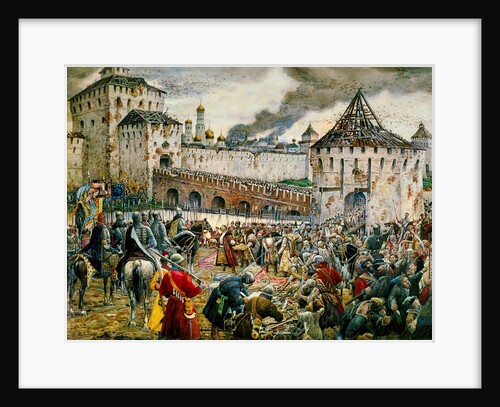 The expulsion of Polish invaders from the Moscow Kremlin, 1612 (late 19th or early 20th century) by Ernest Ernestovich Lissner